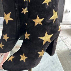 Brand New, Never Worn Saint Laurent Lou Star Boots, size 40.5/10.5US, 100mm heel